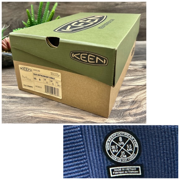 NIB Keen Elle Strappy Sport Sandal Blue Womens 8 38.5 - Picture 11 of 12
